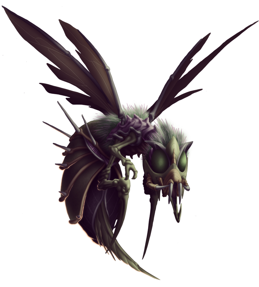 476kib, 900x988, Wasp Monster - Hornet (900x988), Png Download