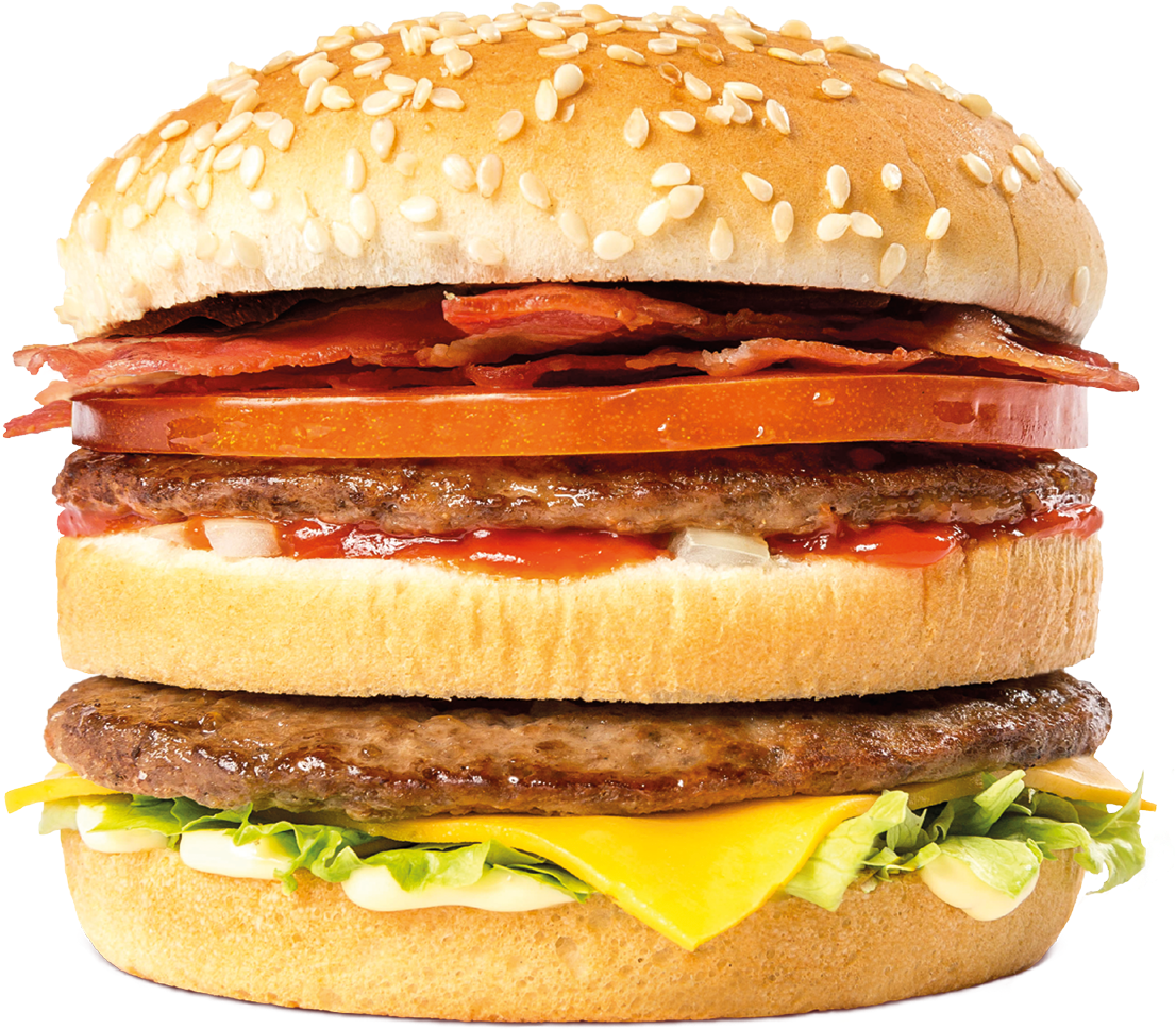 Smokey Bacon Burger - Smokey Bacon Burger Supermacs (1200x1200), Png Download