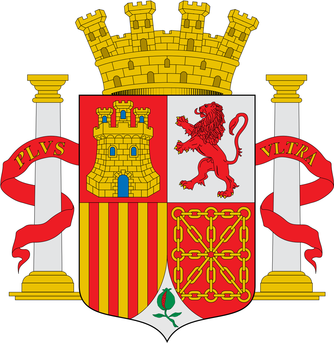 Escudo De La Segunda República Española - National Emblem Of Famous Countries (1200x1231), Png Download
