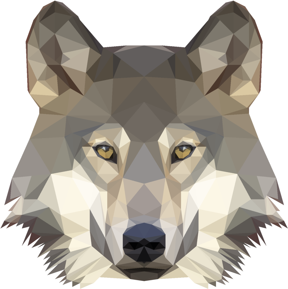 Low Poly Wolf By Naralyn-d99l8bw - Cool Wolf Low Poly (1024x1213), Png Download
