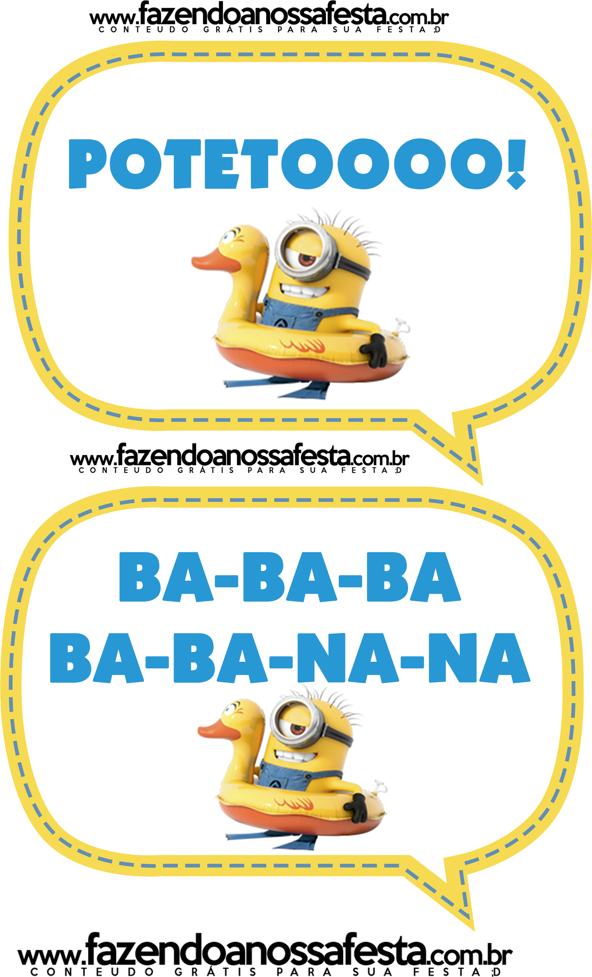 Plaquinhas Divertidas Dos Minions - Wall-ah! Minions Bath Time Wall Decal Sets (2480x3508), Png Download