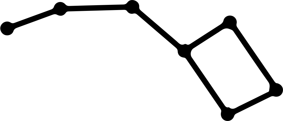 Png File - Big Dipper Png (981x422), Png Download