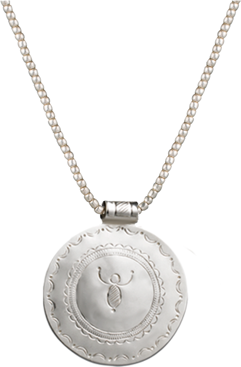 Silver Necklace Tupv Ring Ancestor Alwe Protection - Necklace (1024x1024), Png Download