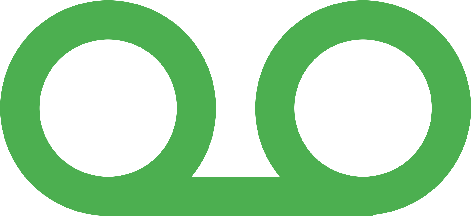 Open - Voicemail Icon Green (2000x2000), Png Download