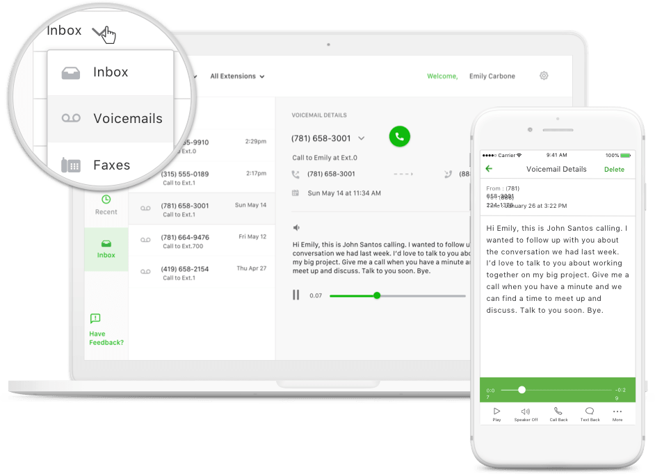 Voicemails Faxes Min Png - Fax (942x682), Png Download
