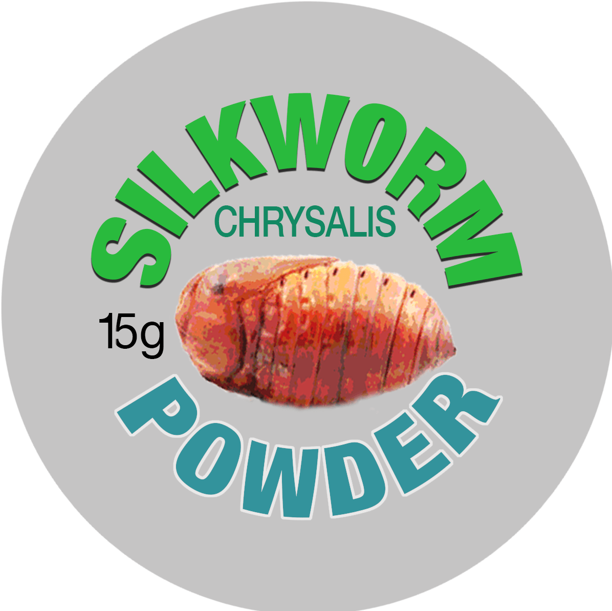 Silkworm Chrysalis Powder Silkworm Powder Quarter Silkworm - Label (1200x1200), Png Download