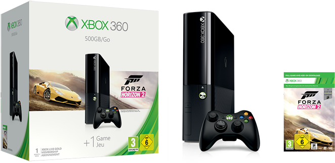 Xbox 360 Slim 500gb Forza Horizon 2 Por Tan Sólo 99€ - Xbox 360 Slim E 500gb (960x540), Png Download