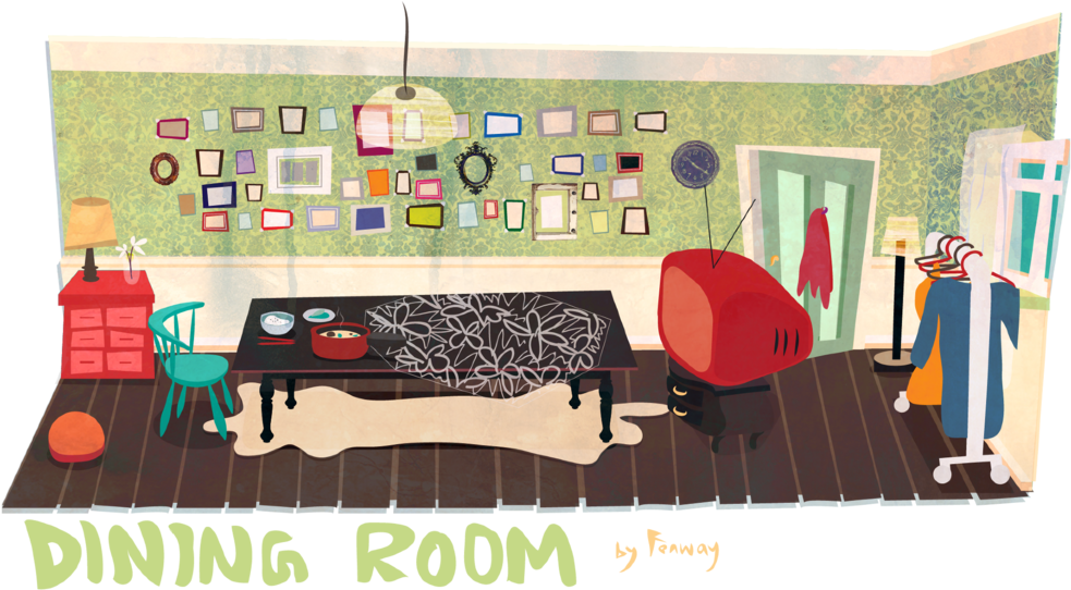 Diningroom-01 O (1000x566), Png Download