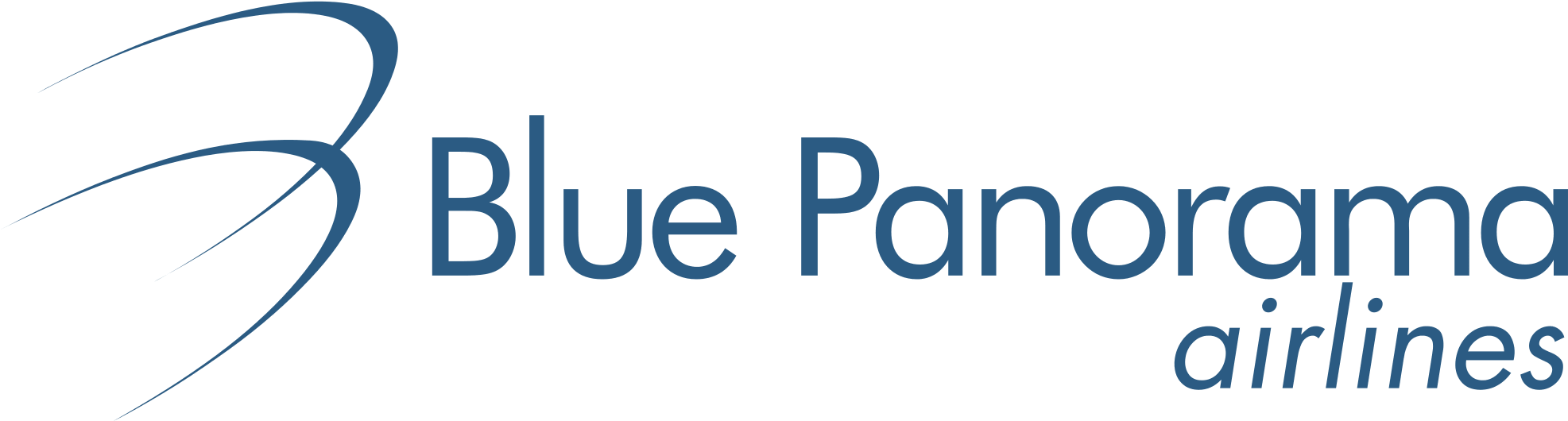 Blue Panorama Airlines - Blue Panorama Airlines Logo (2000x555), Png Download