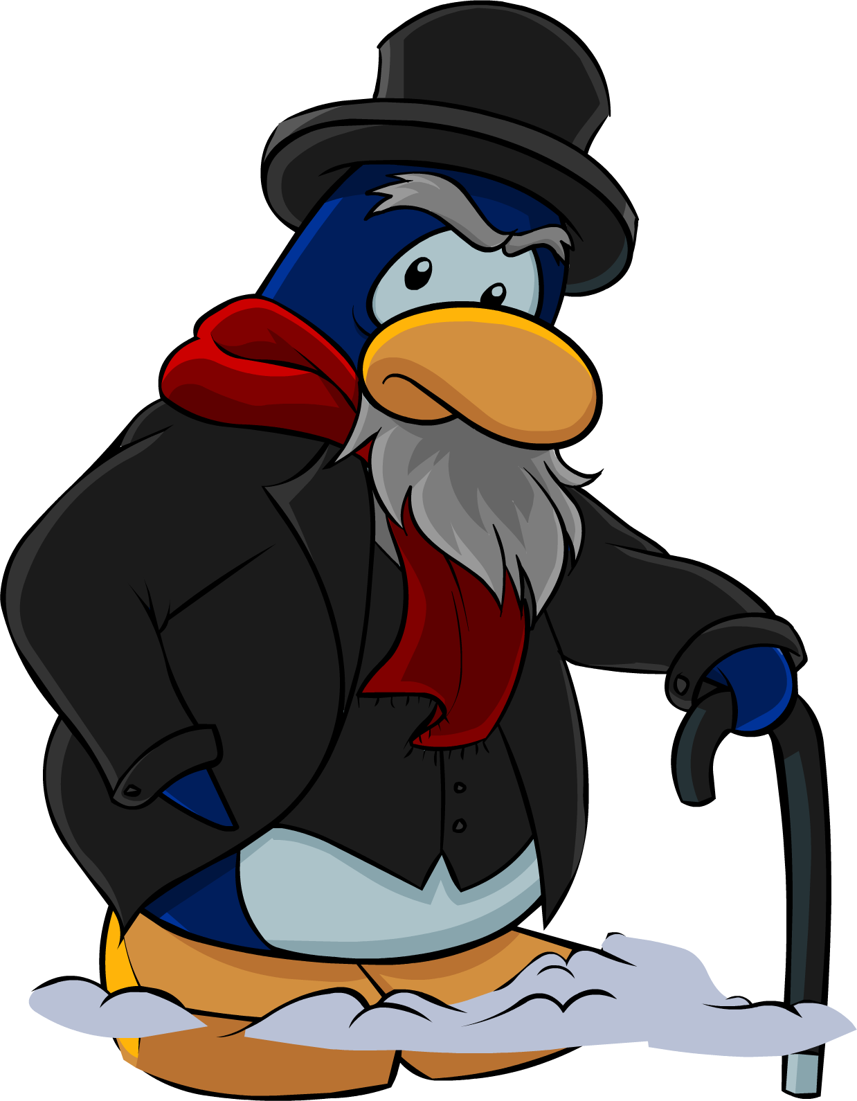 Scrooge Christmas - Club Penguin Christmas (1238x1590), Png Download