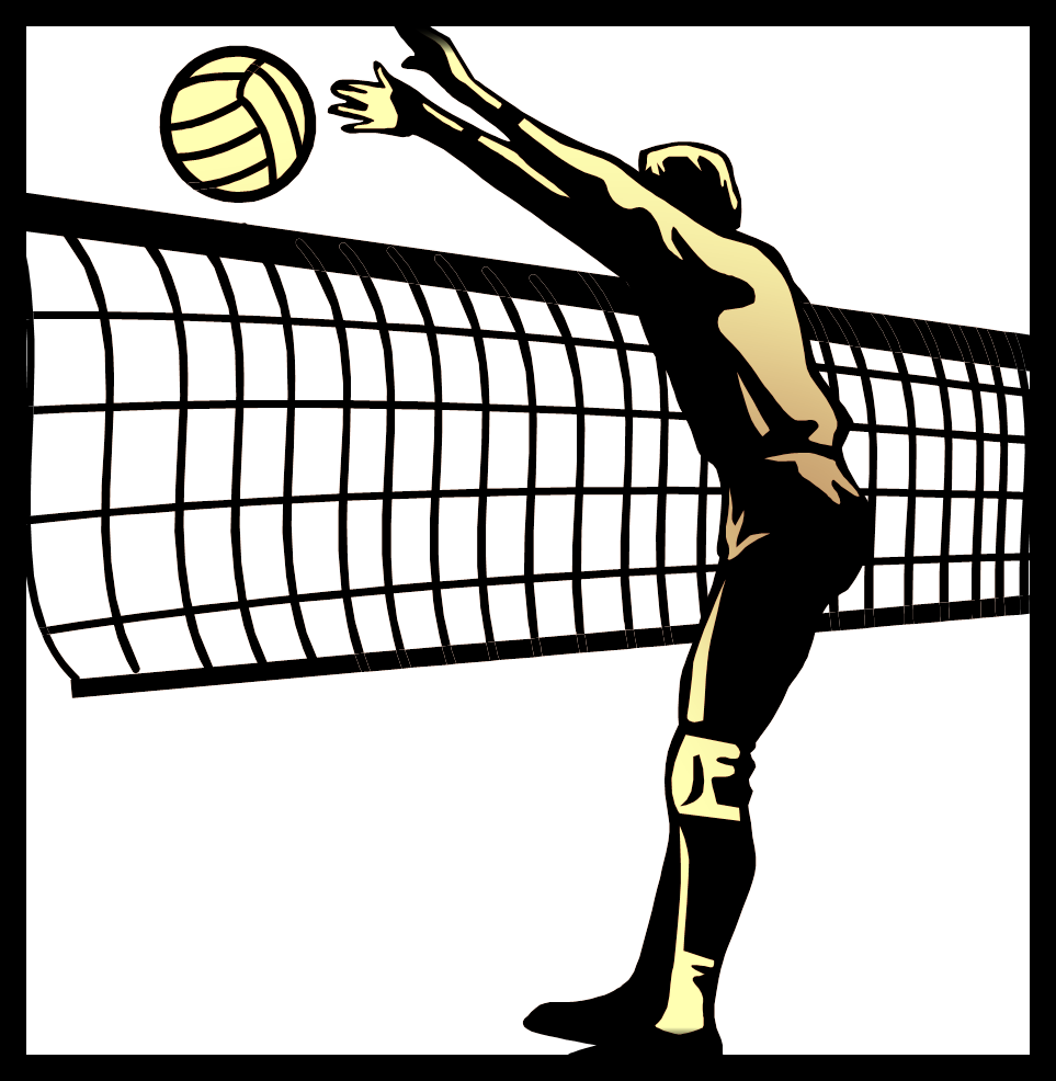 Volleyball Pic - Volleyball Spike (963x986), Png Download