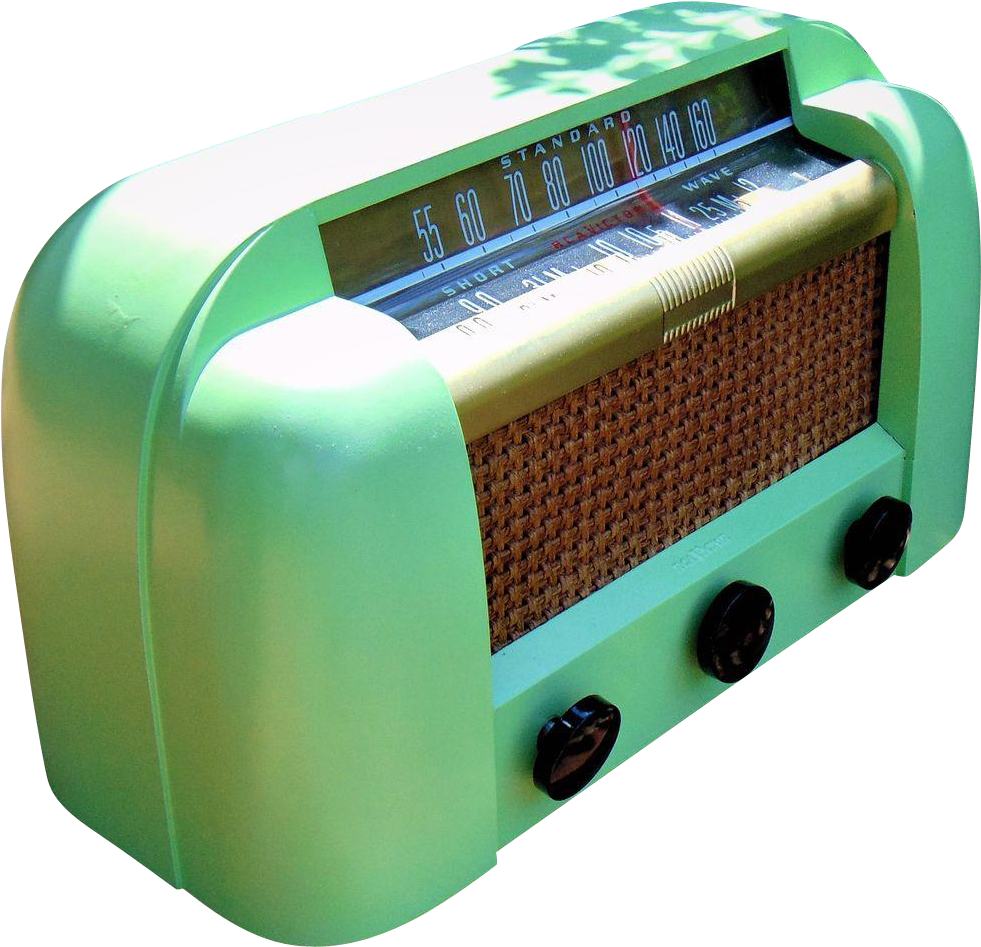 1947 Rca Mid Century Vintage Am And Shortwave Radio - Rca [1947] (980x980), Png Download