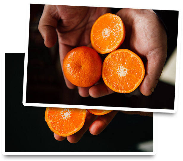 Organic Clementine Mandarins - Blood Orange (677x556), Png Download