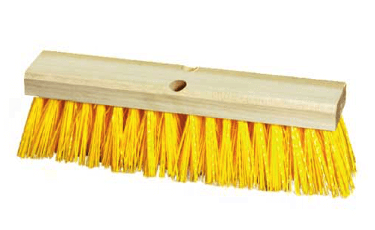 18 Inch Stiff Yellow Street Sweeper Push Broom Head - Gordon Brush 18 Inch Stiff Yellow Street Sweeper Push (753x717), Png Download
