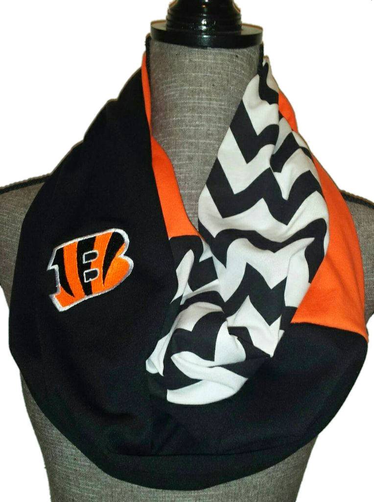 Cincinnati Bengals Infinity Scarf With Embroidered - Cincinnati Bengals (764x1024), Png Download