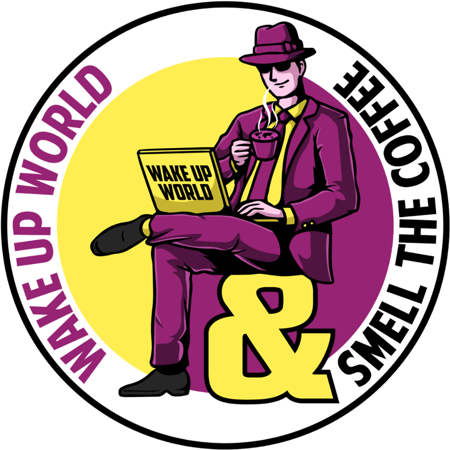Wake Up World & Smell The Coffee Is An Acid, Provocative, - Illustration (1920x1080), Png Download