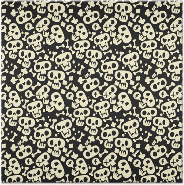 Azulejo Estampa De Caveiras - Skeleton (800x800), Png Download