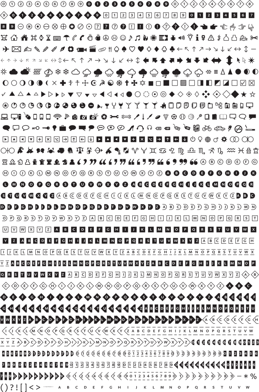 Greta Symbol Character Set - Character Encoding (880x1331), Png Download