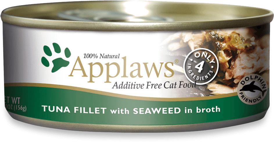 Tuna Fillet With Seaweed - Applaws Tuna Fillet With Seaweed Canned Cat Food 24-pack, (1000x506), Png Download