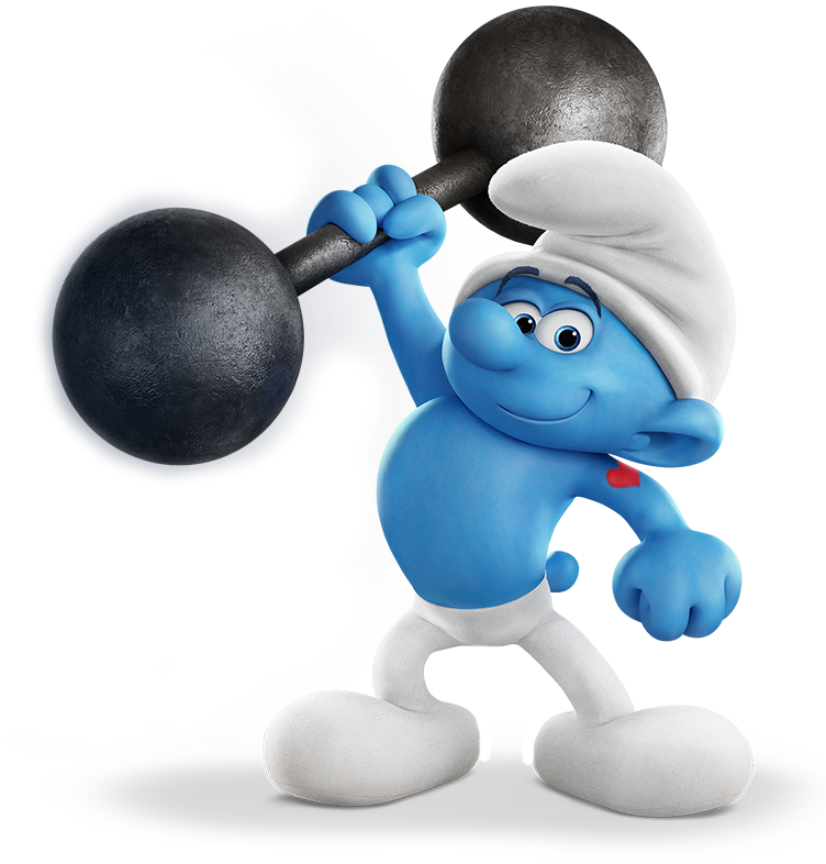 Chalk Zoners - Smurfs The Lost Village Hefty (752x786), Png Download