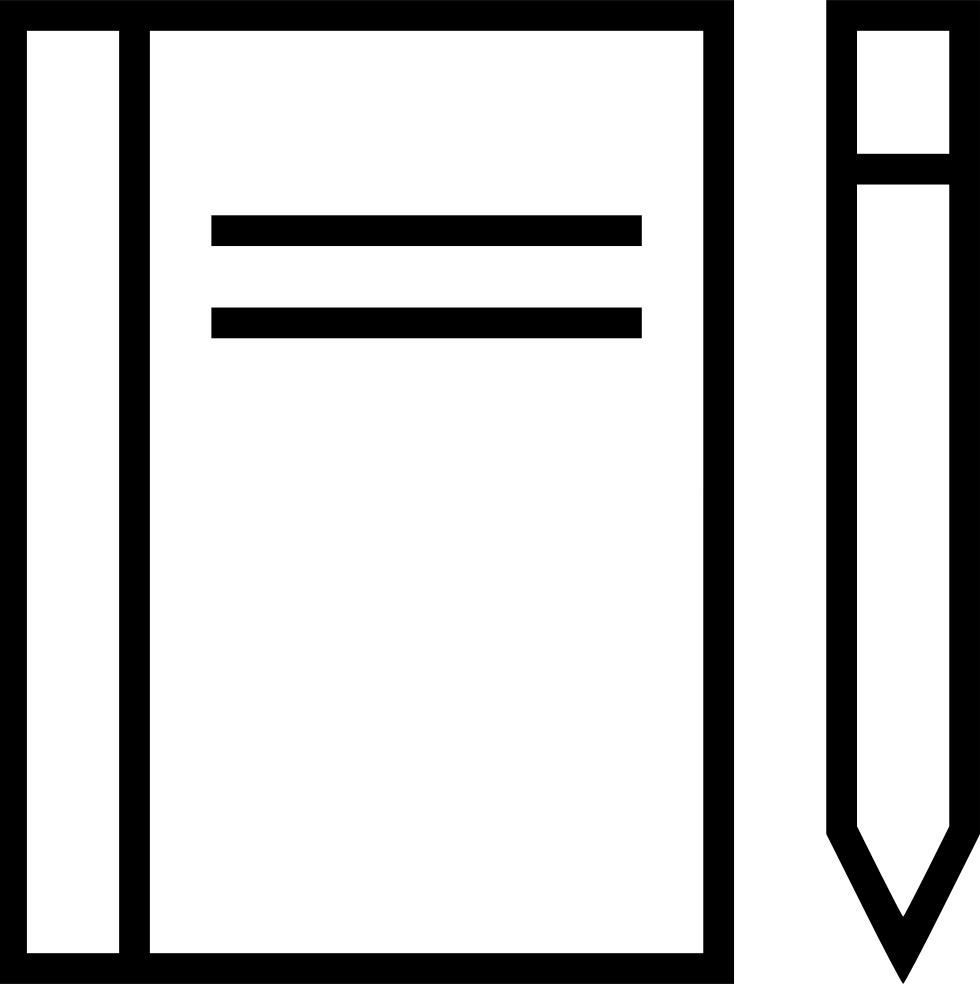 Png File Svg - Buku Dan Pensil Icon Png (980x984), Png Download