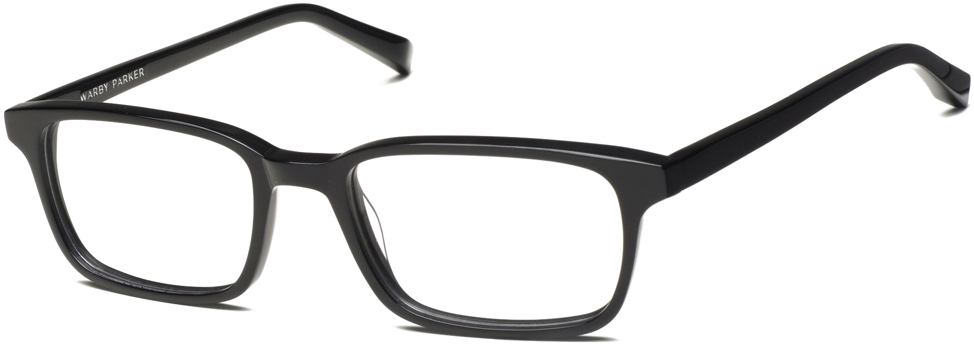 Black Glasses Png Background Image - Warby Parker Oliver Jet Black (1968x757), Png Download