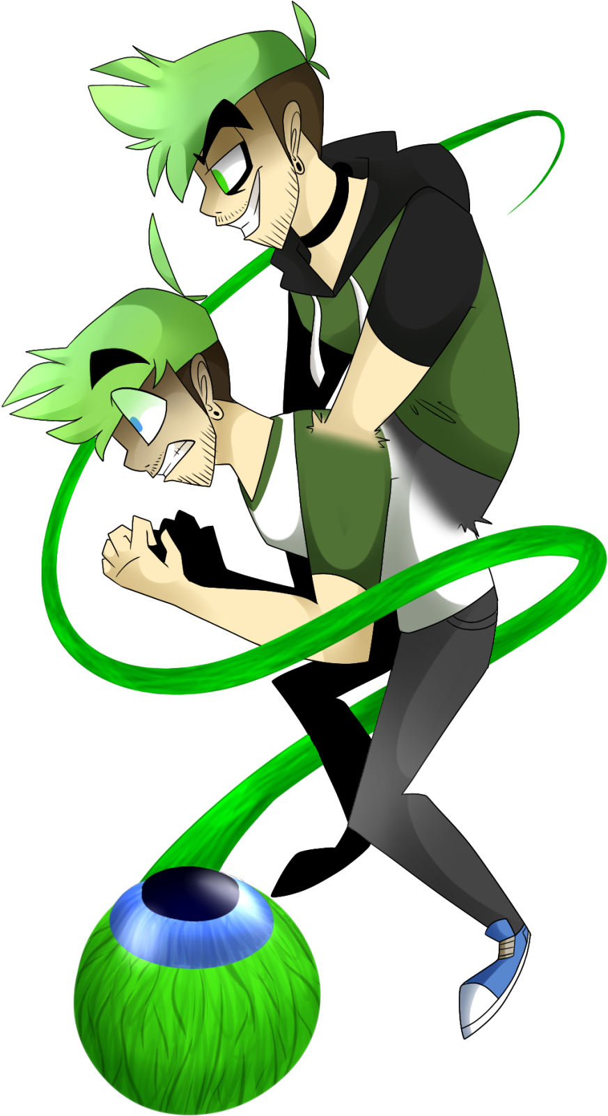 Anti Fanart - Anti And Dark Fanart (1280x1707), Png Download