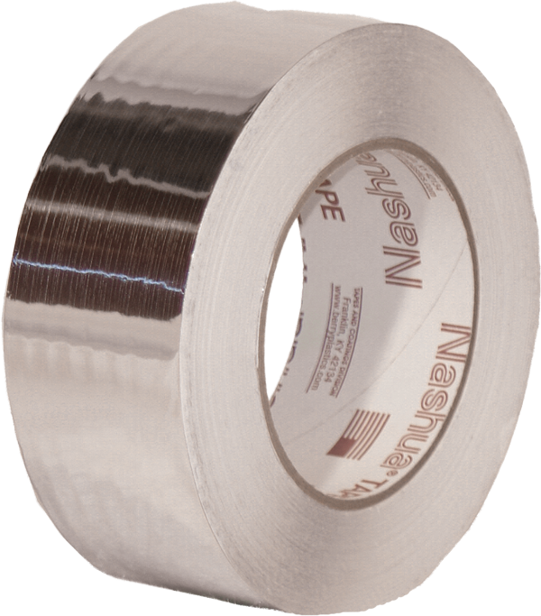 322 Utility Grade 2 Mil Foil Rubber Adhesive Ul Listed - Aluminum Duct Tape 2 (600x683), Png Download