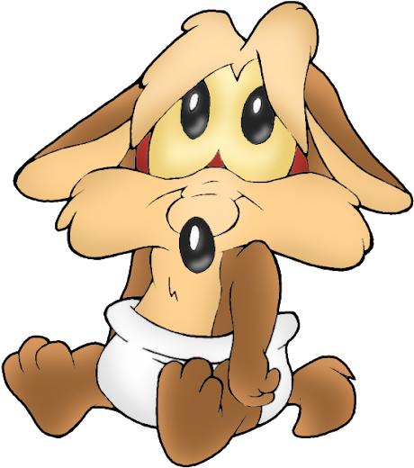 Professora Michelle Personagens De Desenhos Animados - Imagenes Del Coyote De Los Looney Tunes Bebe (497x640), Png Download