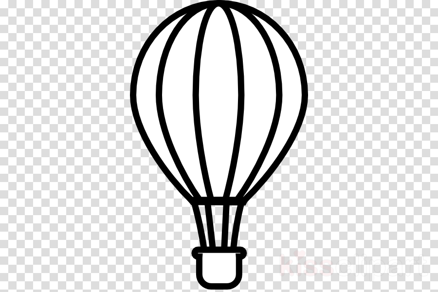 Hot Air Balloon Black And White Png Clipart Hot Air - Love Transparent Background Heart (900x600), Png Download