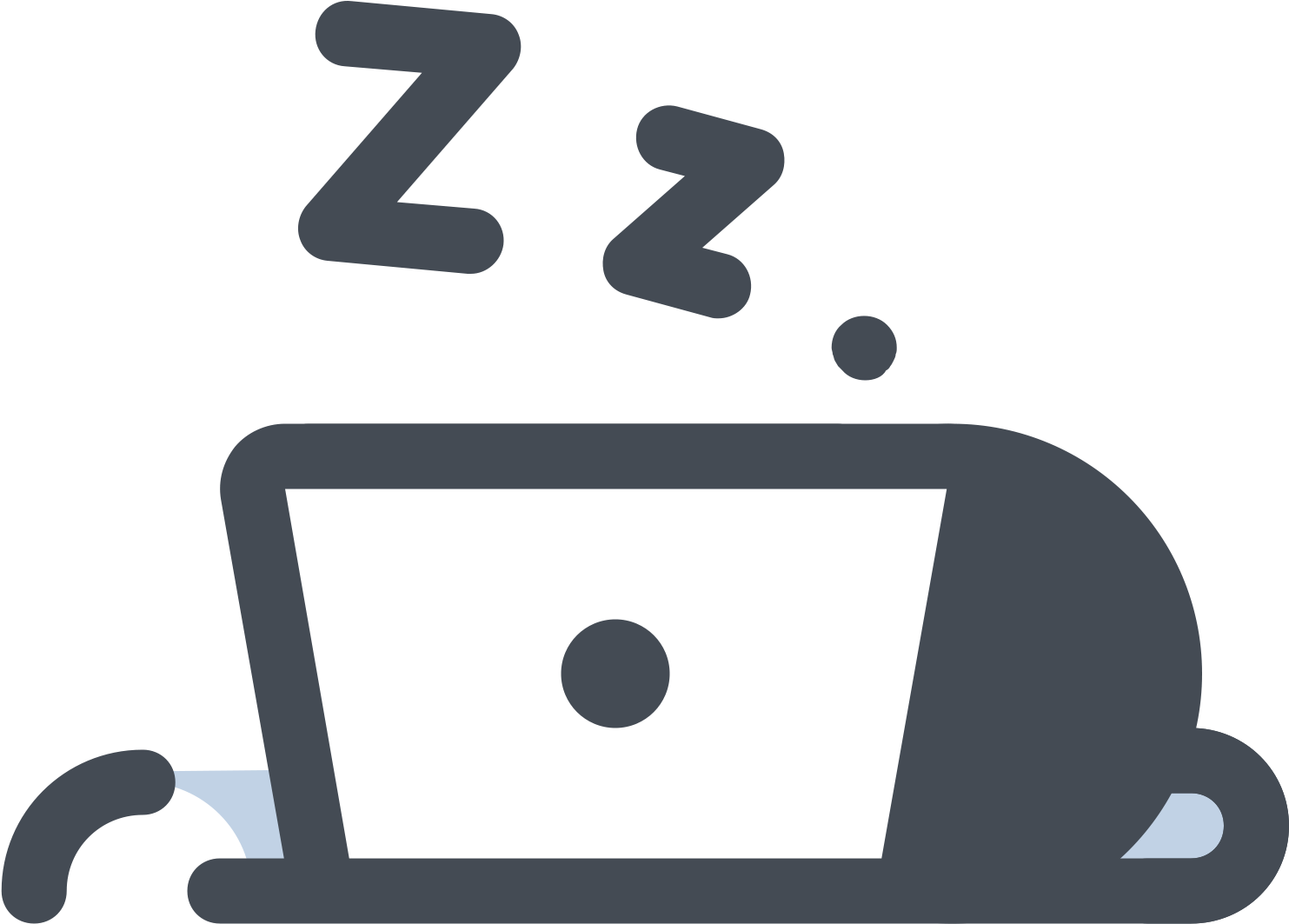 Dormir Sobre La Computadora Icon - Icon (1600x1600), Png Download