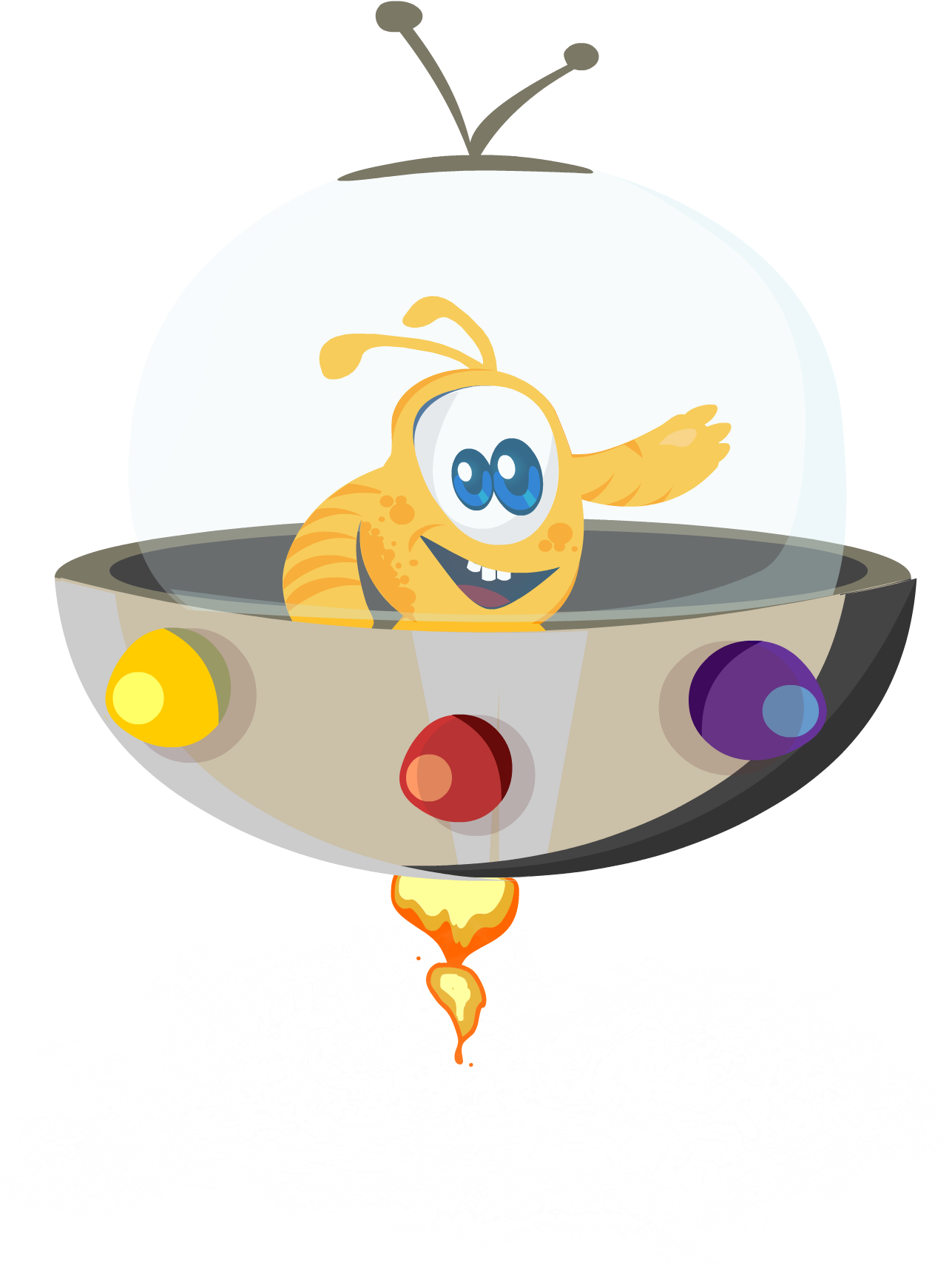 Bululu-nave2 - Cartoon (1298x1753), Png Download