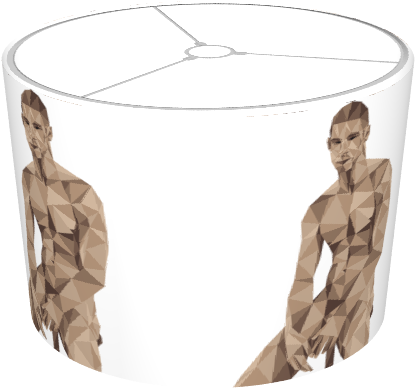 Geometric Male Model - Illustration (674x516), Png Download