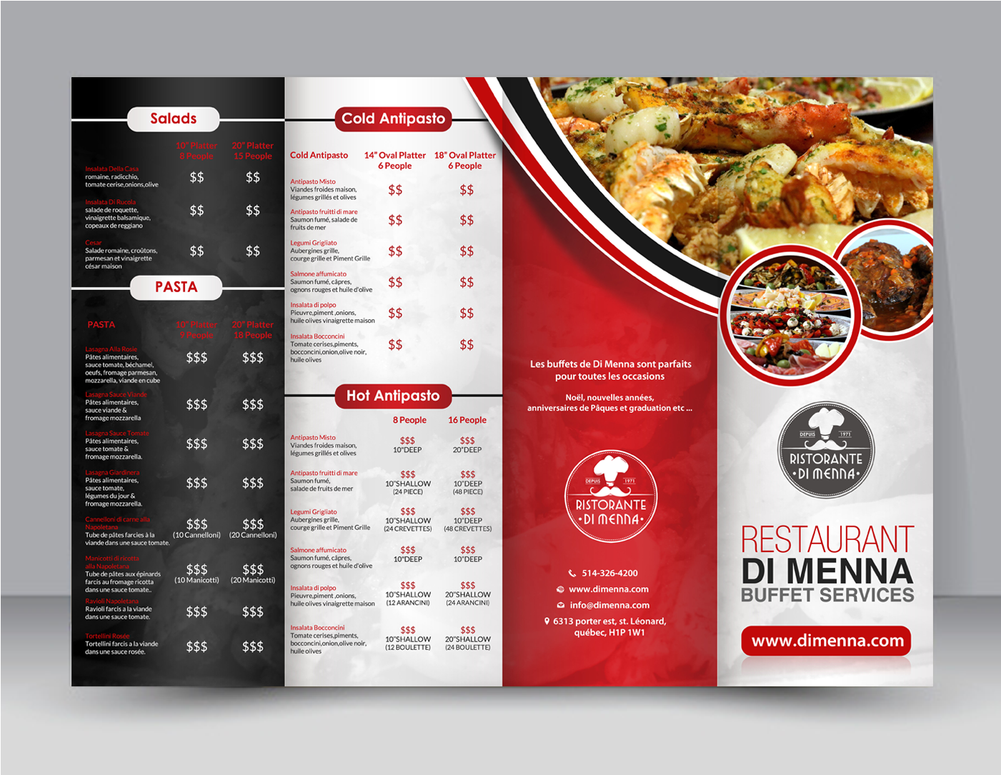 Elegant, Playful, Restaurant Flyer Design For A Company - Design (1400x1400), Png Download