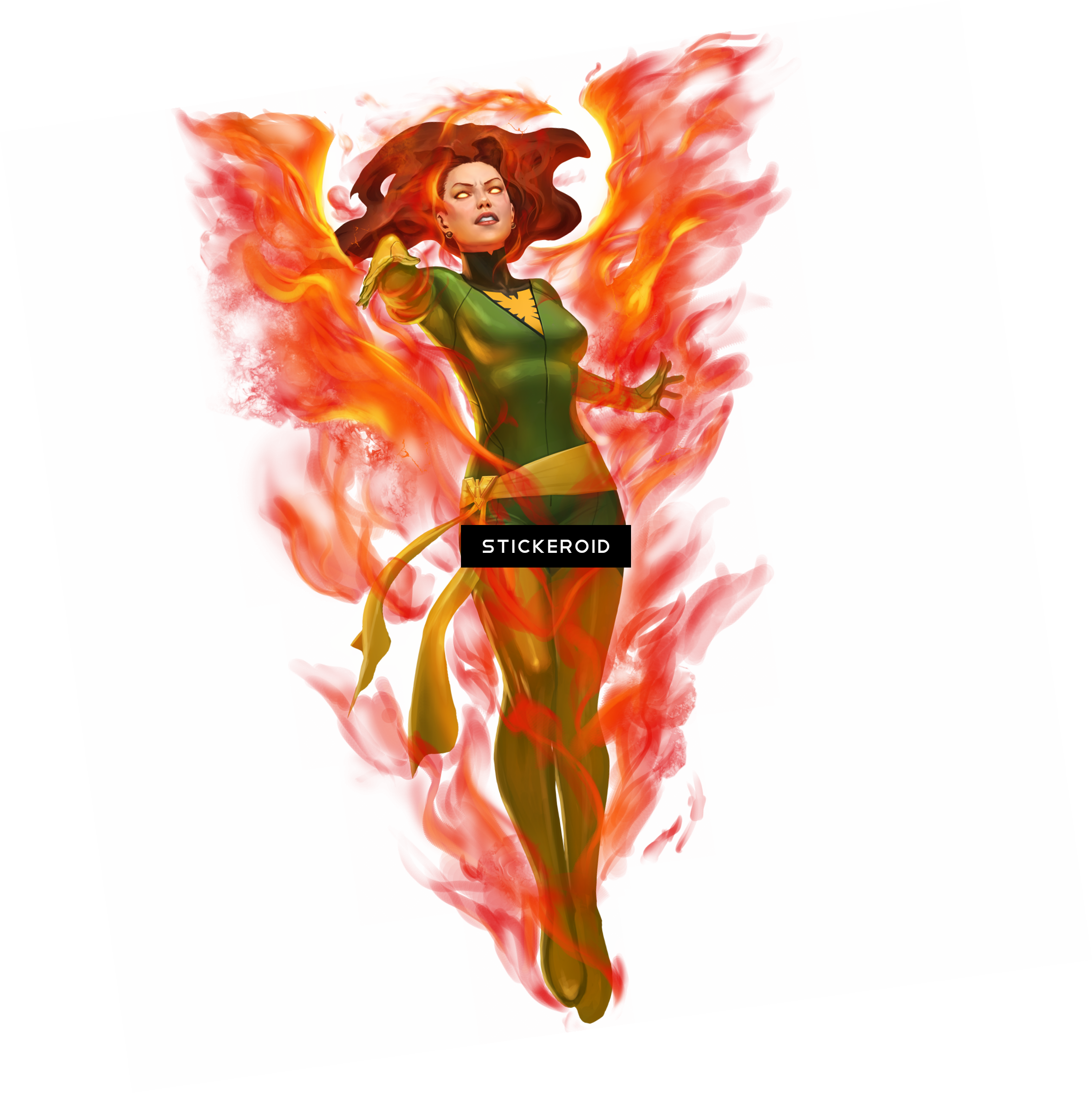 Jean Grey X-men - Camiseta Jean Grey X Men (2312x2313), Png Download