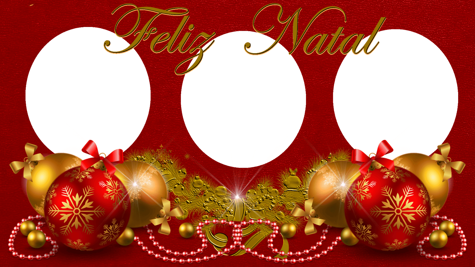 Molduras Natal - Čestitka Za Božić I Novu Godinu (1600x900), Png Download