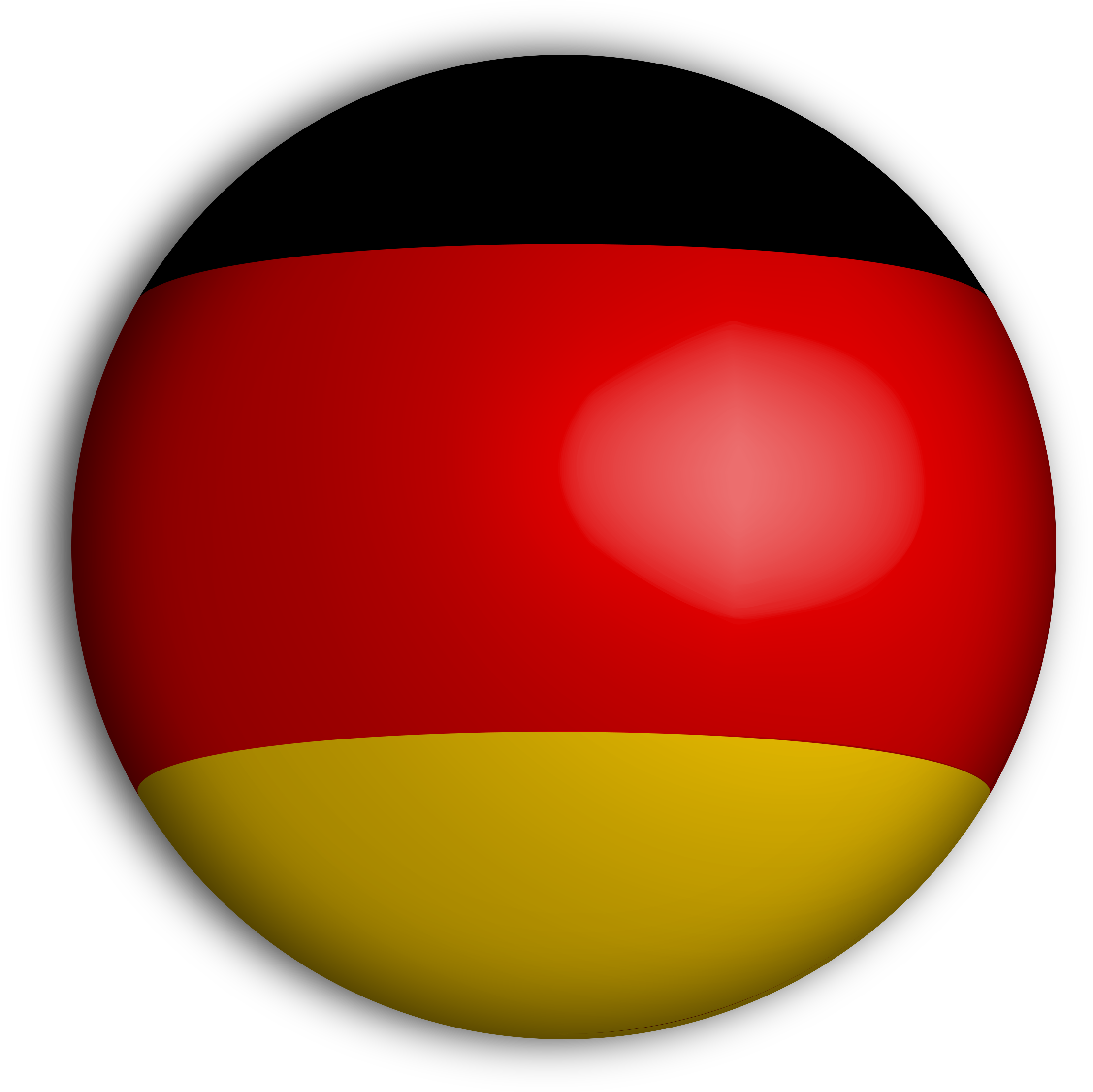 This Free Icons Png Design Of German Flag Sphere Variation (2400x2400), Png Download