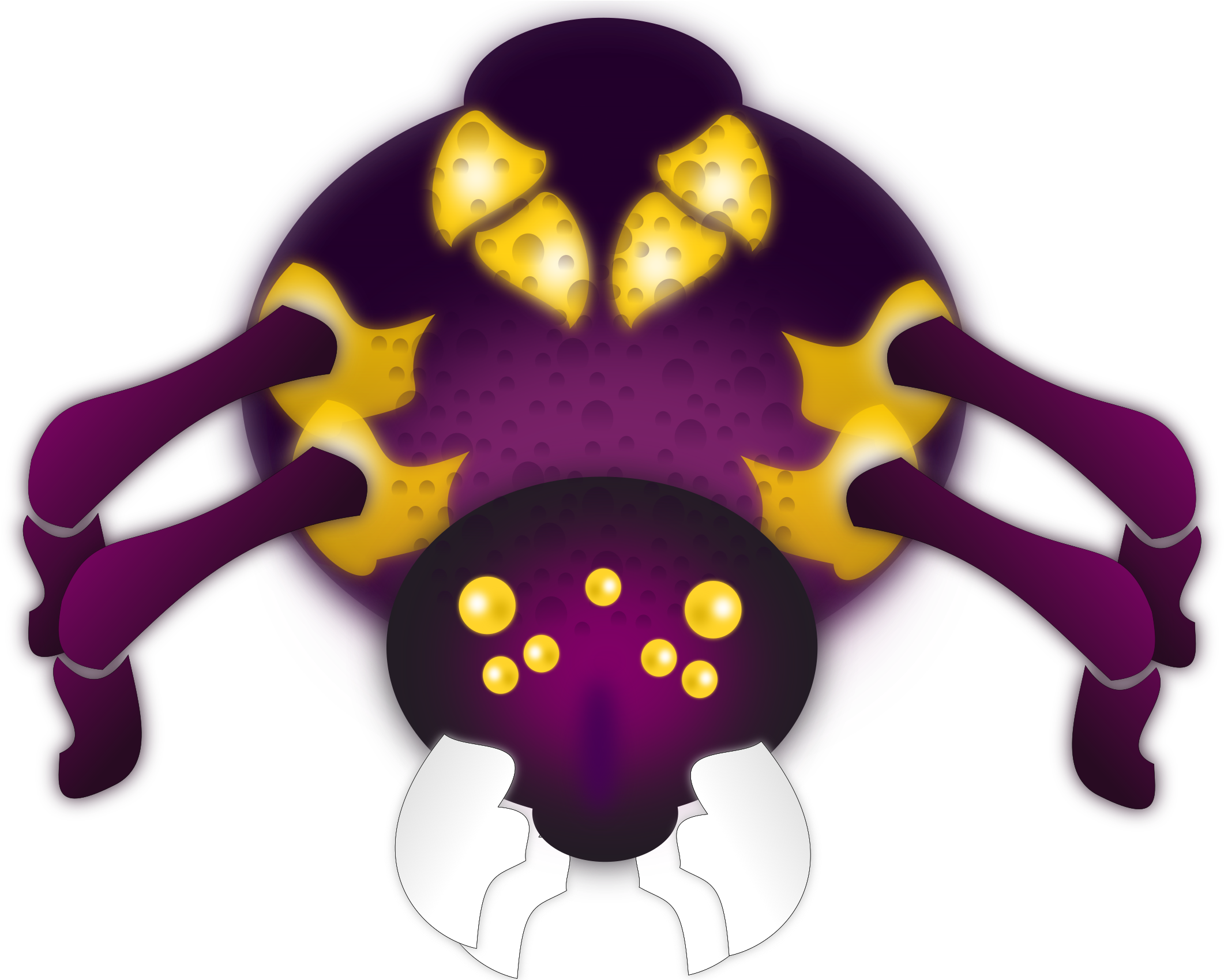This Free Icons Png Design Of Purple Spider (2400x1698), Png Download