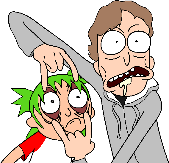 Holding A Rifle By Its Magazine This Irks Me - Rick And Morty Eye Edit (682x614), Png Download