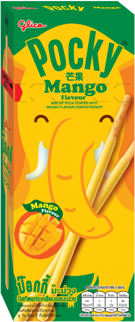 Pocky Mango Flavour Thai Crispy Biscuit Stick Mango - Pocky Mango (640x640), Png Download