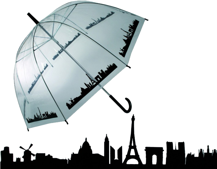 Umbrella Paris - Laser Cut Design Skyline (750x750), Png Download