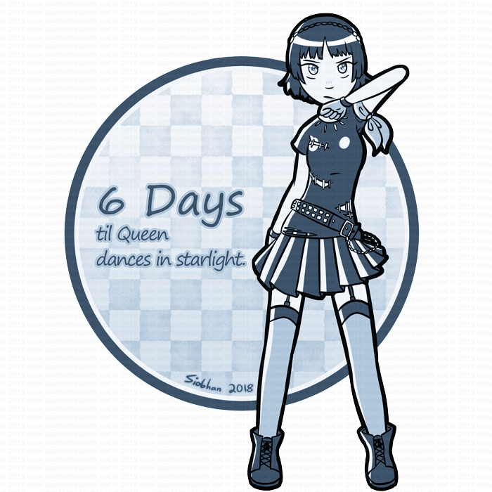 “6 Days Til Queen Dances In Starlight - Cartoon (700x700), Png Download