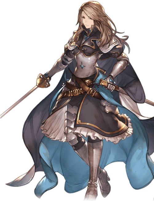 Granblue Fantasy Female Knight (500x734), Png Download