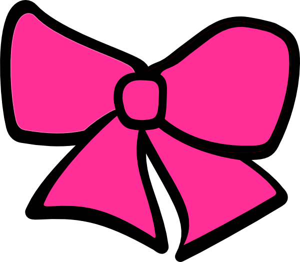 Pink Bow Tie Clipart (600x524), Png Download