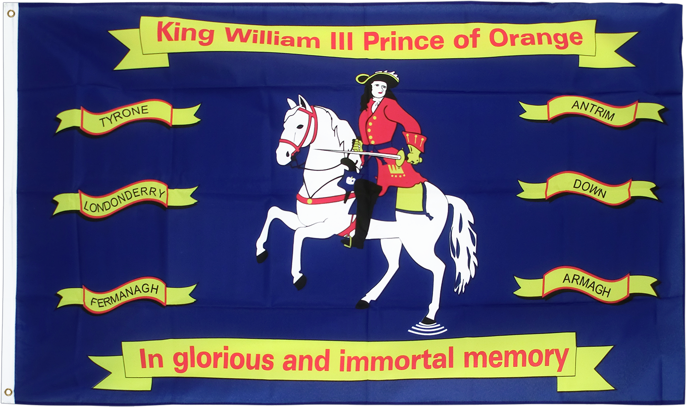 King William Of Orange - 5'x3' Flag Northern Ireland King William (1500x1000), Png Download