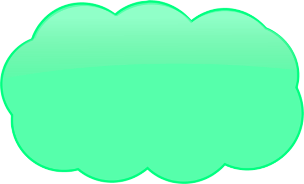 Pink Cloud Bubble Clip Art 1565340 - Green Thought Bubble Png (600x364), Png Download