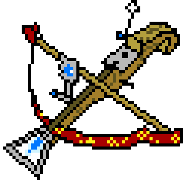 Crossbow - Pixel Art (810x770), Png Download