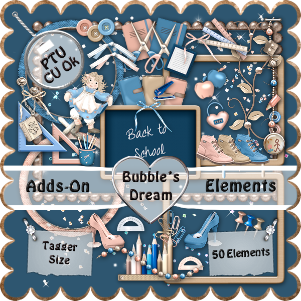 Back To School ~ Adds-on * Tagger / Cu Ok * [bubbles - Illustration (600x600), Png Download