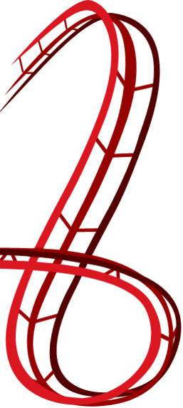 Rollercoaster - Red Roller Coaster Png (257x572), Png Download