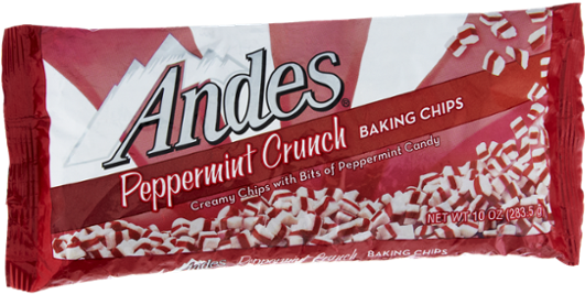 Charms Candy Andes Peppermint Crunch Baking Chips - (600x600), Png Download